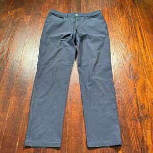 Lululemon ABC Pants Mens 33x32 Gray Stretch Warpstreme Straight Commission